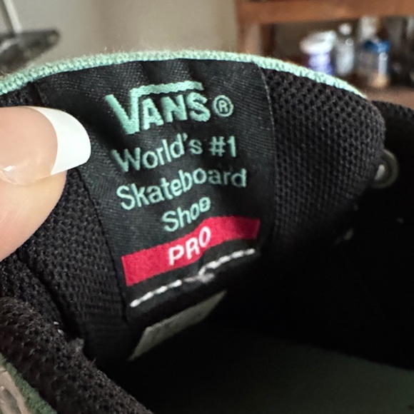 Vans Mint Green Kyle Walker Sneakers with White Accents - Picture 5 of 5